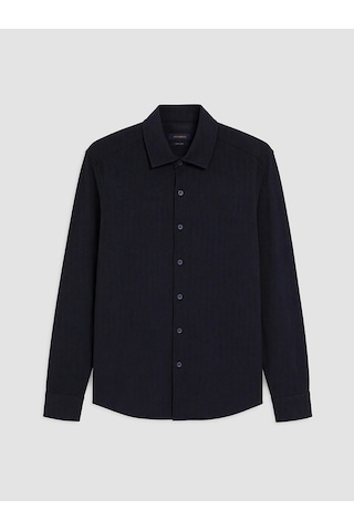 LC Waikiki Southblue Lacivert Slim Fit Gömlek Yaka Erkek Gömlek Navy