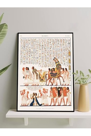 Procession Mısır Alayı Klasik Sanat Çerçeveli Tablo - Çerçeveli Poster