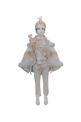 Sünnet Kıyafeti Krem-gold Renk 9 Parça