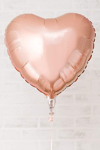 Kalp Folyo Balon Rose Gold 60 CM