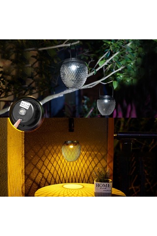 Güneş Fener Açık Güneş Enerjili Kolye Işık Bahçe Avlu L6359w