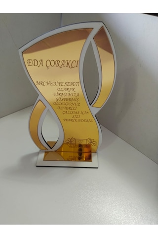 Resmi Kurum Hediyelik Plaket Şık Hediye Arıyanlara Kişiye Özel Altın