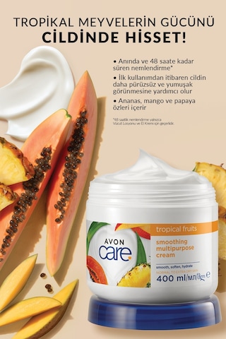 Avon Care Tropical Fruits El ve Vücut Kremi 400 ML