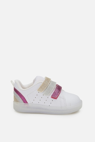 Vicco Sun Işıklı Kız Bebek Beyaz/fuşya Sneaker Beyaz - Fuşya