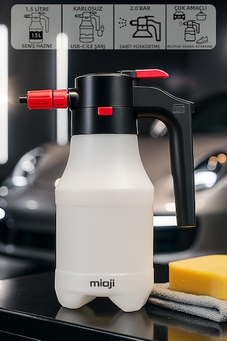 Mioji Mio Spr1 Otomatik 1.5l Yüksek Basınçlı Araç Yıkama Köpük Püskürtme Pompası 1 Adet