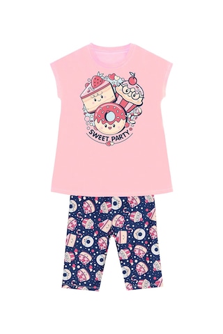Denokids Mshb&g Sweet Party Kız Çocuk Tunik Tayt Takım Çok Renkli