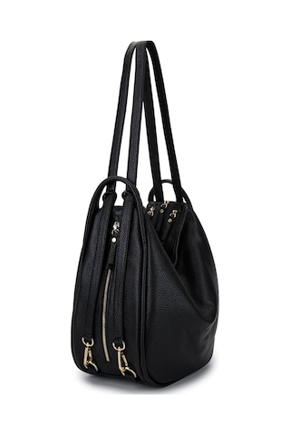 Bruno Shoes Bruno Rossi Bag Kadın Hakiki Deri Siyah Sırt & Omuz Çantası 1048 Mlx14g Bn Cnt Sk25-26 Nero Siyah