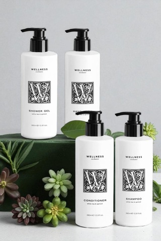 Wellness Exclusive White Tea & Apricot Shampoo 380 Ml + Conditioner 380 Ml + Shower Gel 380 Ml + Hand Wash 380 Ml Tüm Saçlar