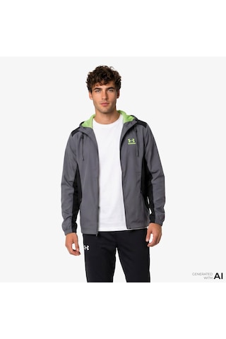 Under Armour Tech Sport Woven Erkek Gri Antrenman Ceket 6011267