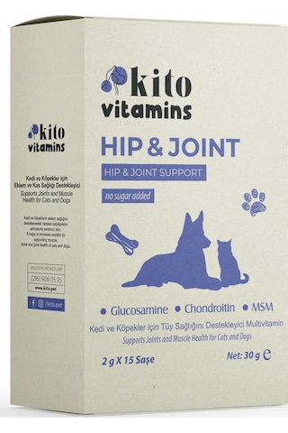 Kito Hip & Joint Kedi Köpek  ve Kas  15 x 2 G