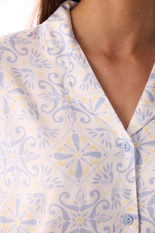 Penti Kırık Beyaz Relax Time Düğmeli Gömlek Pantolon Pijama Takımı