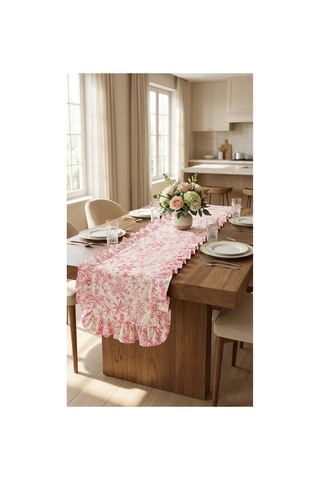 %100 Pamuk Özel Desenli Fırfırlı Runner 40x150 Pembe - 900648143 Pembe %100 Pamuk Özel Desenli Fırfırlı Runner 40x150 Pembe - 900648143 Pembe