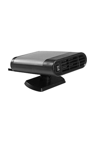 Dancemonkey 12v 150w 2'si 1 Arada Oto Isıtıcı Soğutma Fanı Buz Çözücü Cam Buğu Önleyici - Siyah Kül