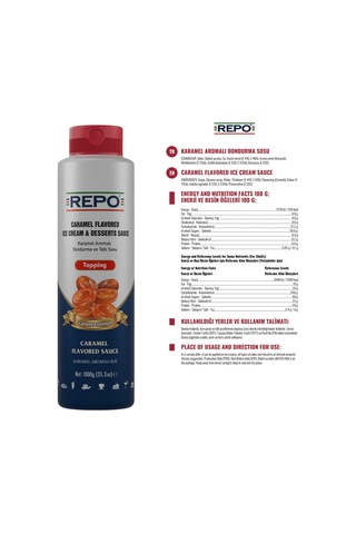 Repo Topping Karamelli Dondurma ve Tatlı Sosu 1 KG