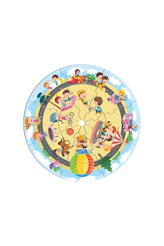 Arnas Toys 5166 Funny World Eğitici Dünya Puzzle 24 Parça Karton