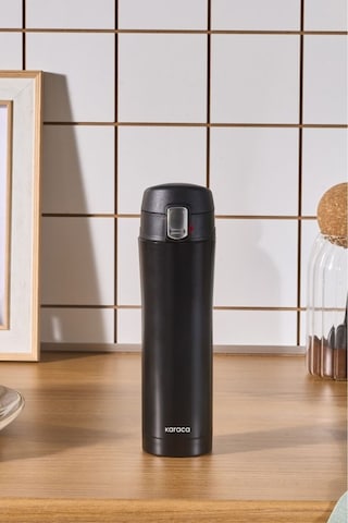 Karaca Pluton Çelik Sızdırmaz Termos Siyah 450 ml