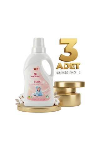 Worldchem Bebek Detarjanı Sıvı 3x1 Lt