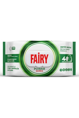 Fairy Yüzey Temizlik Havlusu 100 Lü Beyaz Sabun Kokulu X 2 Adet Beyaz