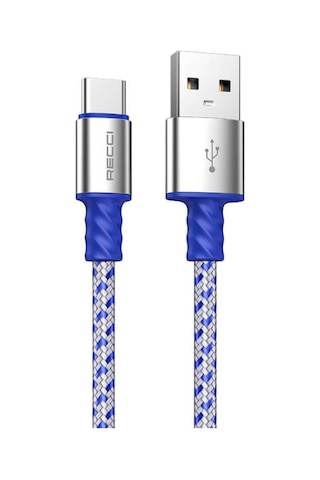 Rtc-n32c Instant Serisi Usb-a To Type-c 3a Hızlı Şarj Özellikli Şarj Ve Data Kablosu 1m Gümüş