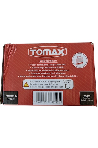 Tomax 17 Mm Pimli Saçaklı Kalem Fırça 25 Adet