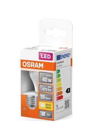 Osram Top Ampül 4.9w E27 Sarı Işık
