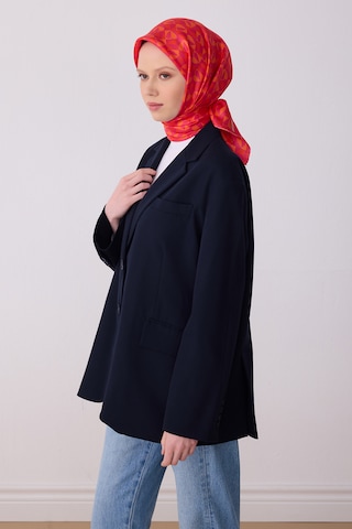 Belli Twill İpek Eşarp 4322-31 Kırmızı Kırmızı - Turuncu