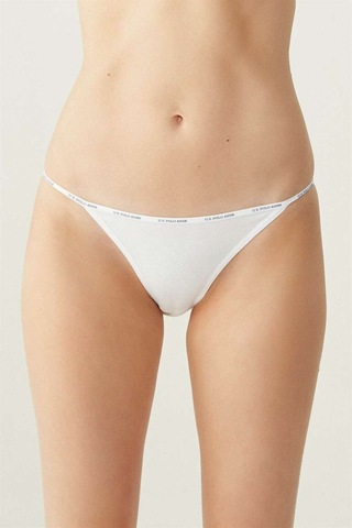 U.S. Polo Assn. Kadın Çok Renkli 5Li Tanga Slip 67000 Fuşya