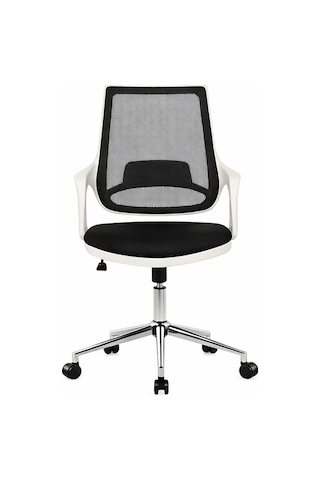 Mix White Çalışma Sandalyesi Ofis Koltuğu Siyah