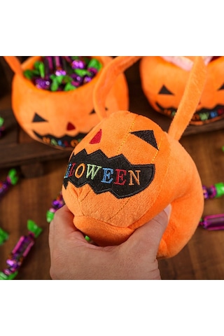 Soulader Cadılar Bayramı Parti Çantası Korku Temalı El Çantası Aksesuar Turuncu