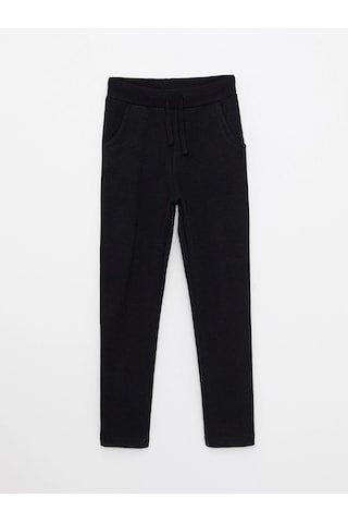 LC Waikiki Lcw Kids Siyah Beli Lastikli Basic Kız Çocuk Eşofman Altı New Blakız Çocuk