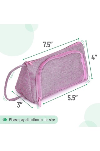 Kızlar İçin Kalem Kutusu, Pembe, Kalem Çantası, Sevimli Kalem Kutusu, Çanta, Gençler İçin Okul Malzemeleri Diğer