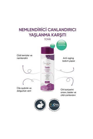 C'enta Beauty Kuru ve Normal Ciltler İçin Nemlendirici ve Canlandırıcı Tonik 200 ML