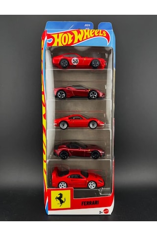 Hot Wheels Ferrari 5'li Kutu Model Araba Seti