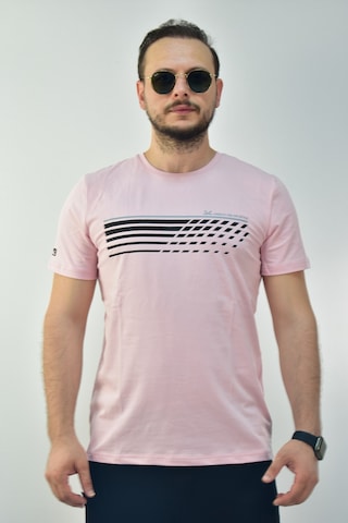 Escetic Erkek Pudra Slim Fit T-Shirt-3294 Pudra