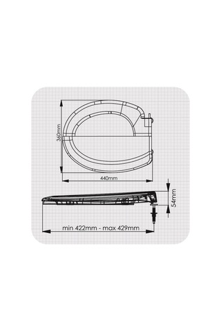 Rona Parlak Bordo Tisa ThermoPlast Standart Klozet Kapağı (Alttan Monte) 8691580034473