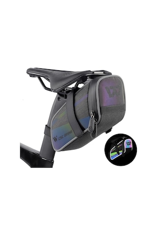 Bisiklet Sele Tüp Çanta Su Geçirmez Bisiklet Koltuklar Altında Çanta Büyük Kapasiteli Bisiklet Saklama Çantası Hızlı Siyah