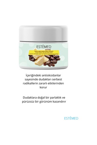 Estemed Kakao Yağlı Dudak Bakım Balsamı & Cacao Butter Lip Theraphy Balm 15ml