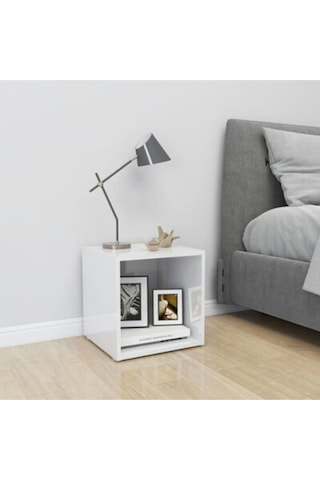 Tdesıgno Melis -kitaplık- Açık Raf - Beyaz 1 Raflı 30 Cm Beyaz