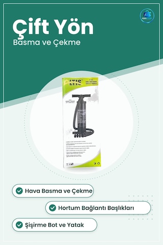 El Pompası Çift Fonksiyonlu Şişirme Hava Basma Boşaltma Yatak Bot
