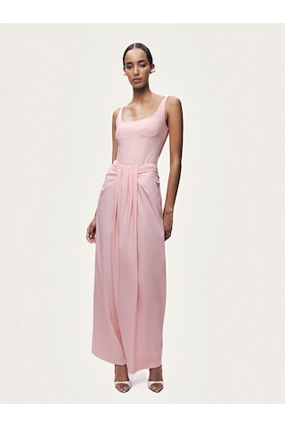 Balen Detaylı Bluz Nocturne Pembe
