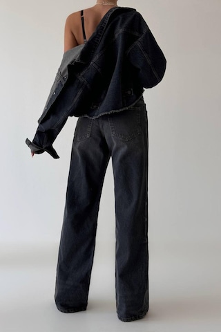 Lacarino 7650 Baggy Flare Kadın Jean Pantolon Brown Tint