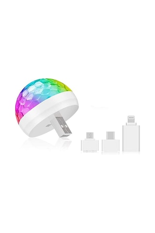 Mini Disko Topu Işığı Usb, Disko Topu Led Parti Lambası, Ses Kontrolü, Disko Parti Işığı, Müzik Kontrollü Disko Işığı Efektleri, Çocuklar İçin Disko Işığı Diğer
