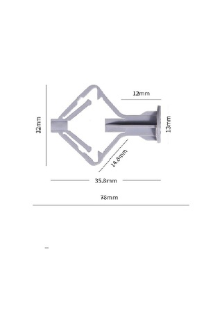 Alçıpan Dübel 8 Mm 25 Li Plastik Vida Tipi Alçıpan Dübeli