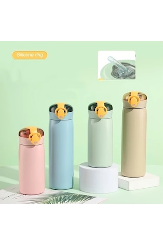 Trendooze 11oz Paslanmaz Çelik Vakum Termos Seyahat Mavi Sunshine022 Outdoor Ev Matara Mavi