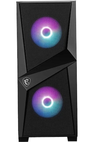 Msı Mag Forge 100r Temperlı Cam Argb Psu Yok 2x120mm 1x120mm Gamıng Bilgisayar Kasası Siyah