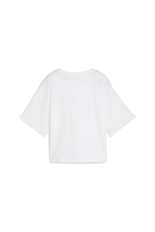 Puma 68497202 Ess Cropped No. 1 Logo Tee Kadın Spor Tişört Beyaz