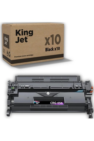 Kingjet Canon Uyumlu Mf553 Standart Kapasiteli 10'lu Paket Uyumlu Toner Çipli Crg-056