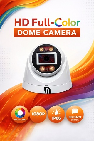 Unıywell İp Dual Led Dome Kamera Akıllı Çift Işık