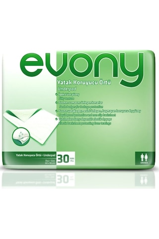 Evony 60 x 90 CM Yatak Koruyucu Örtü 30'lu