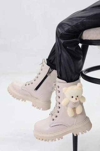 Ayakkabımood Wnt 5141 Bej Termo Taban Kız Çocuk Bot Bej